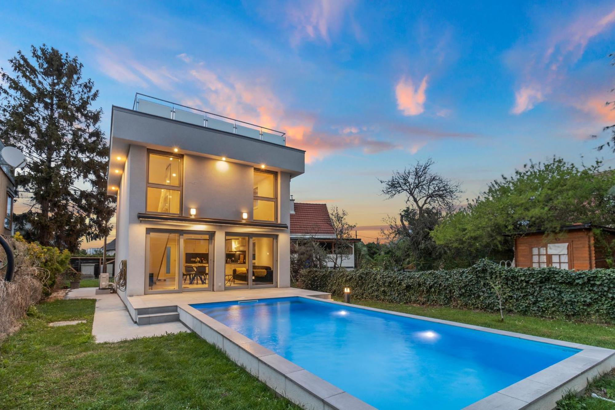 Villa Jaeger Mit Pool In Wien Kültér fotó