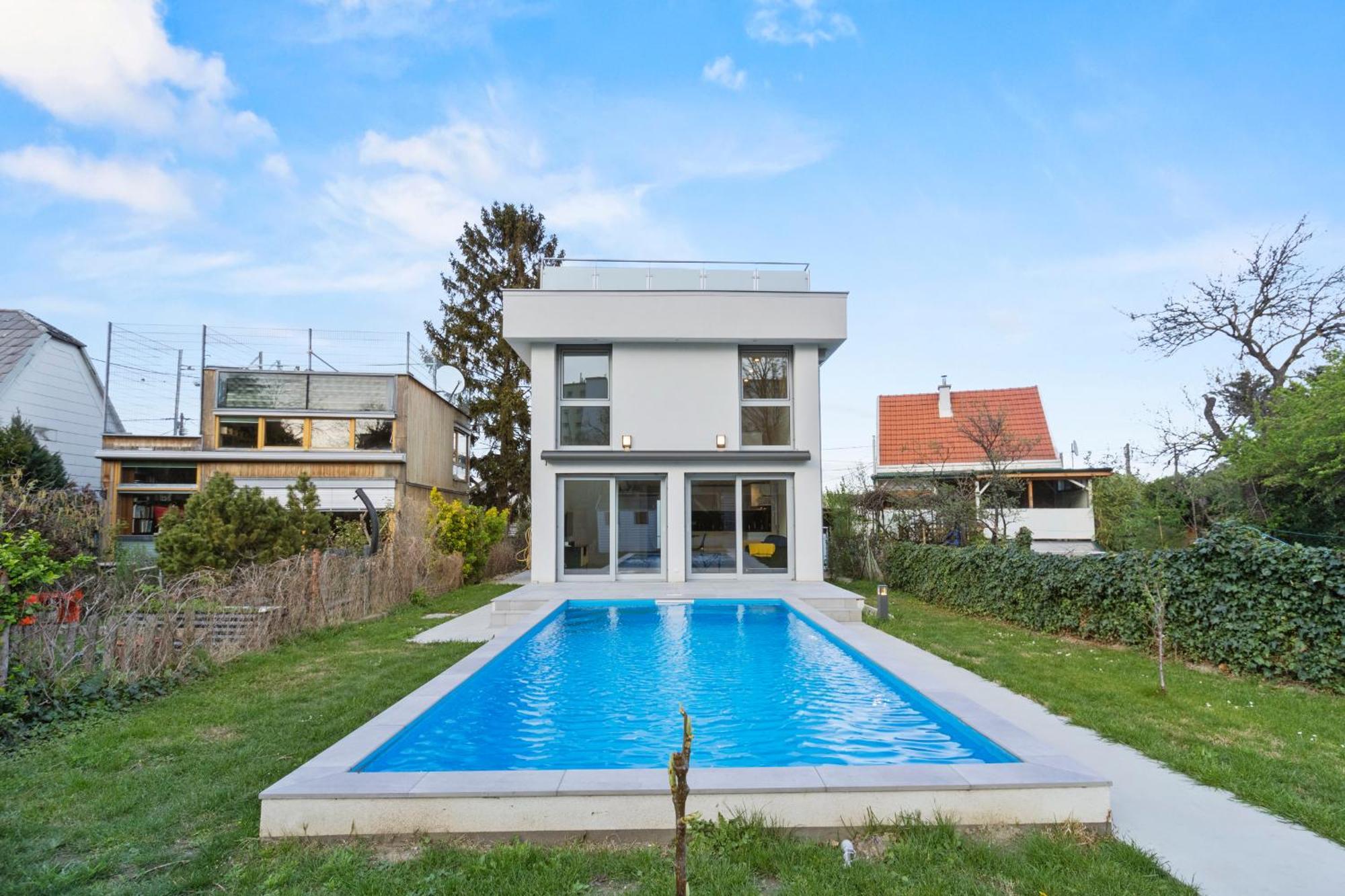 Villa Jaeger Mit Pool In Wien Kültér fotó